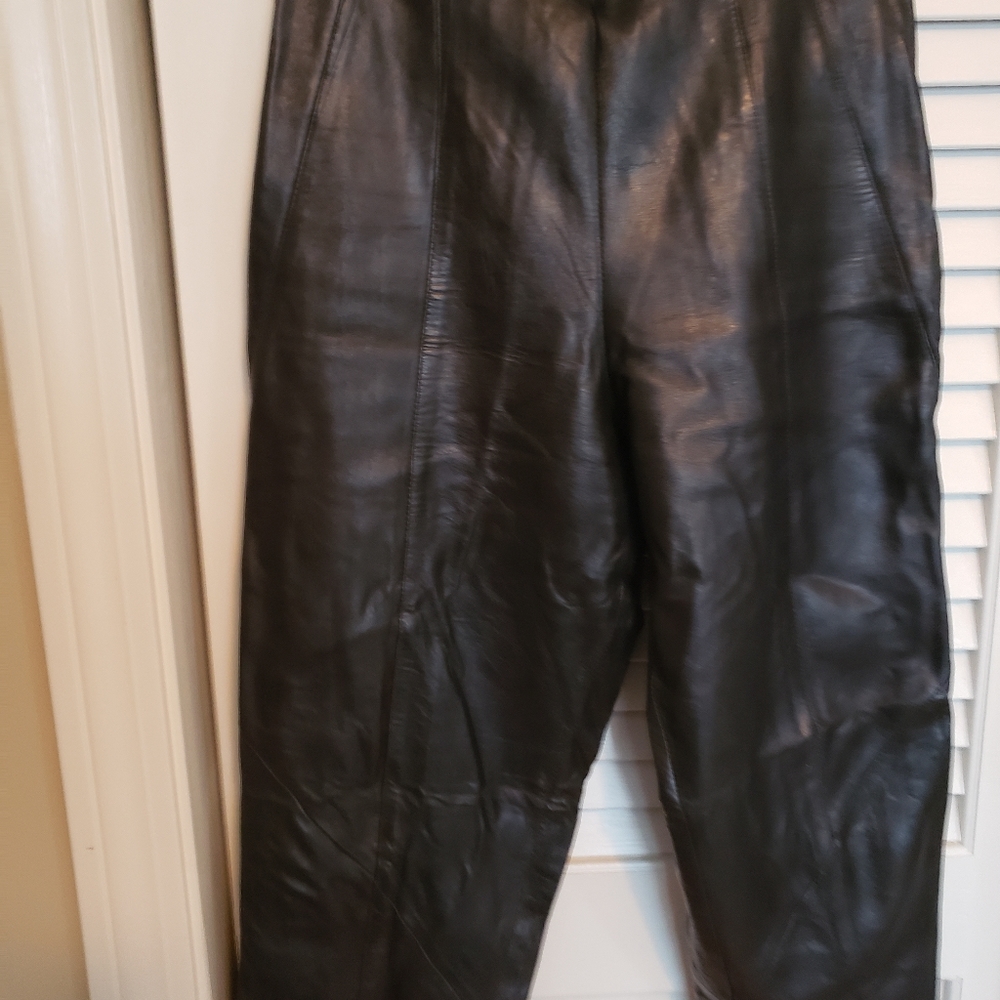 Wilson Leather Vintage Genuine leather straight leg pants